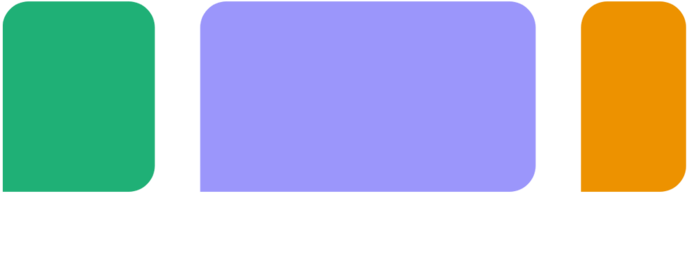 Scalability icon - Abbildung drei bunter Sprechblasen