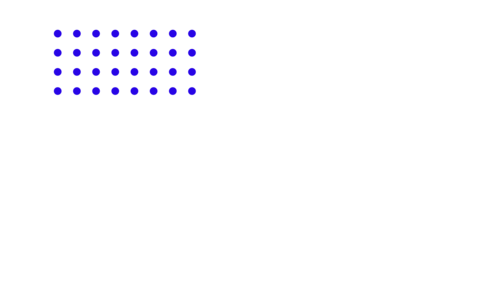 Events Grafik - blaue Punkte