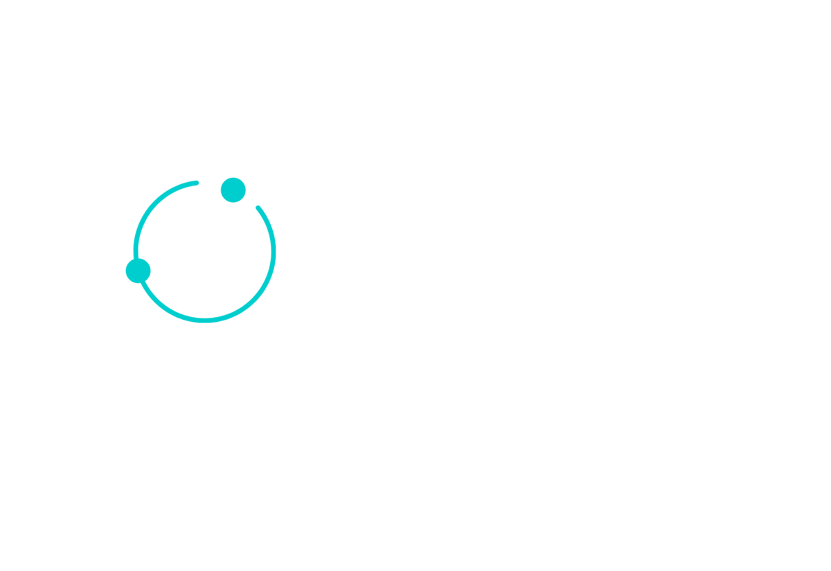 Partner Grafik - blauer Kreis mit zwei Punkten