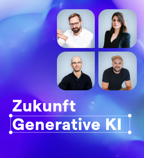 Zunkunft Generative KI - Darstellung von vier Personen