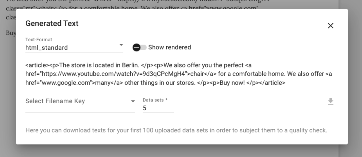 Hyperlinks textengine.io