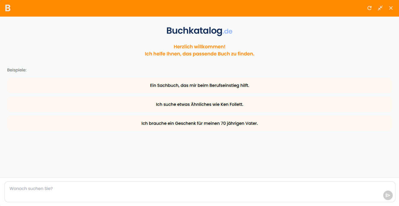 Buchkatalog Beispielfragen