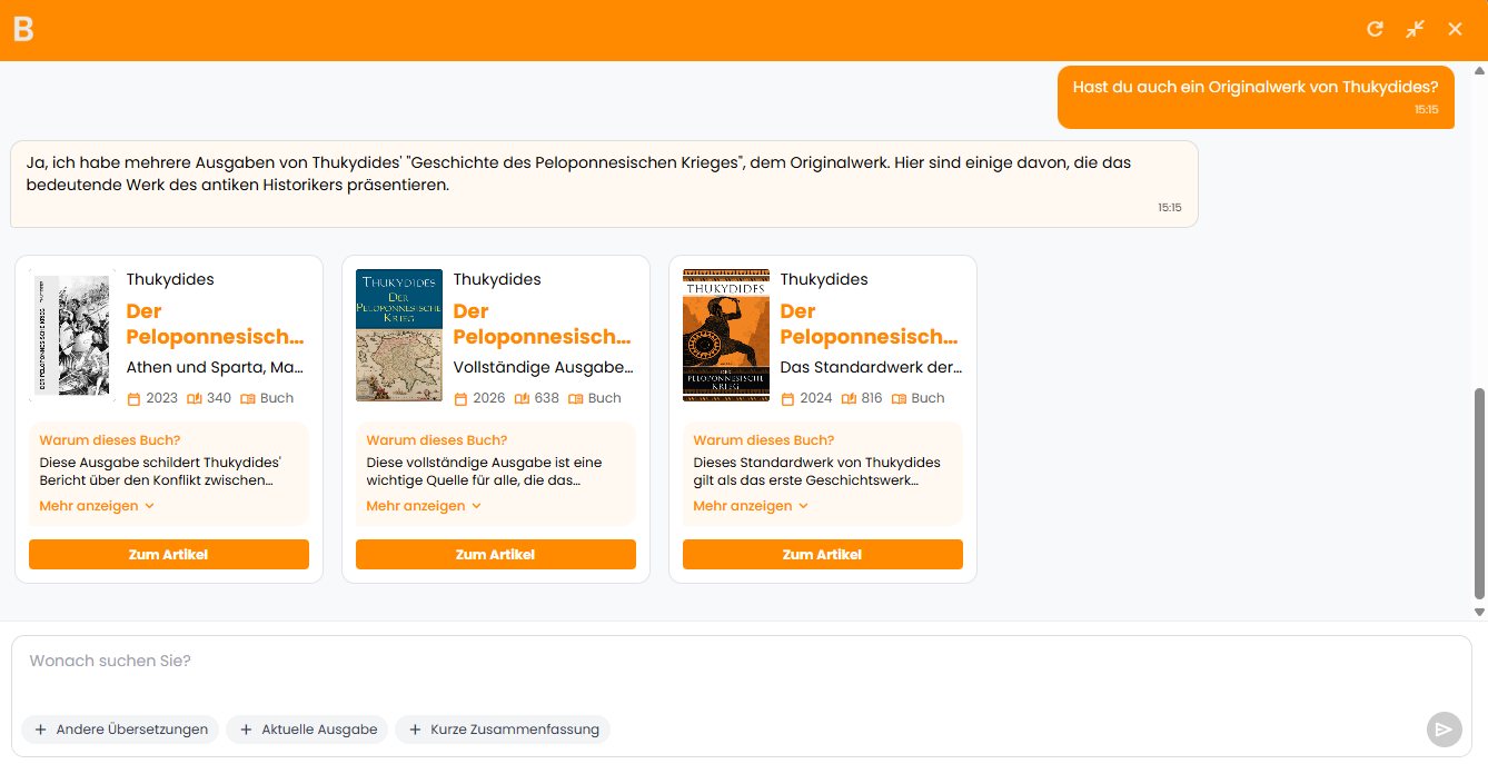 Buchkatalog Folgefrage