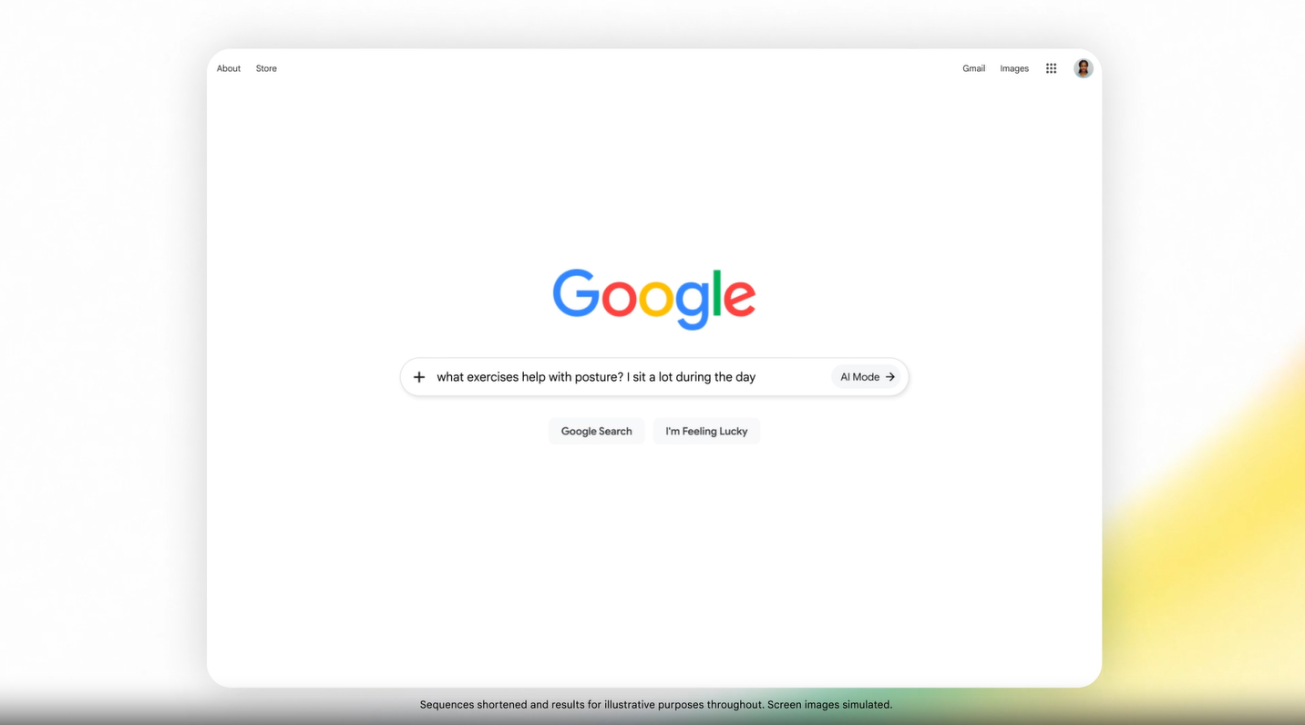 Googles weiterentwickelte KI-Suche Grafik