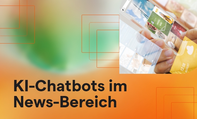 Blogbeitrag KI Chatbots im News-Bereich Grafik