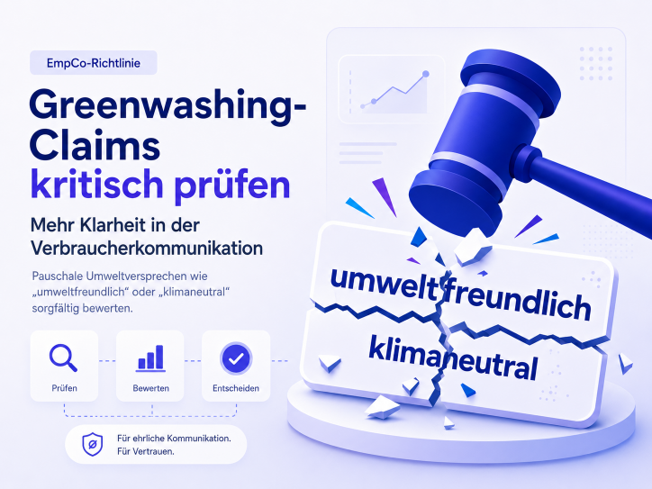 EmpCo Greenwashing Claims kritisch prüfen Grafik